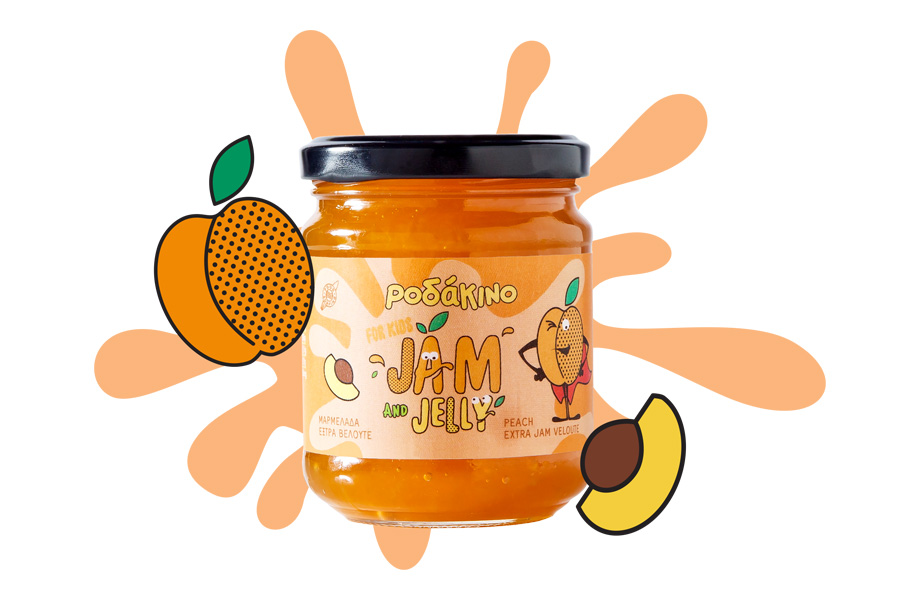 Peach Extra Jam for Kids